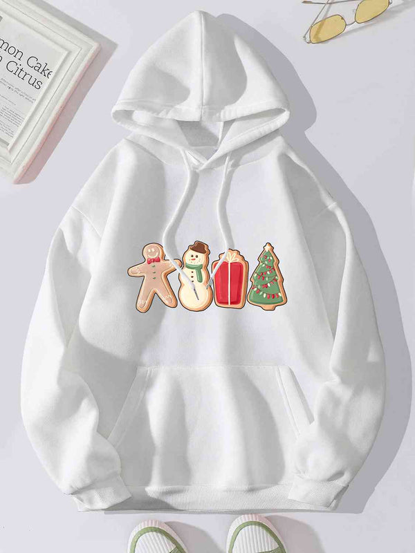 Graphic Drawstring Hoodie with Pocket - Absolute fashion 2020