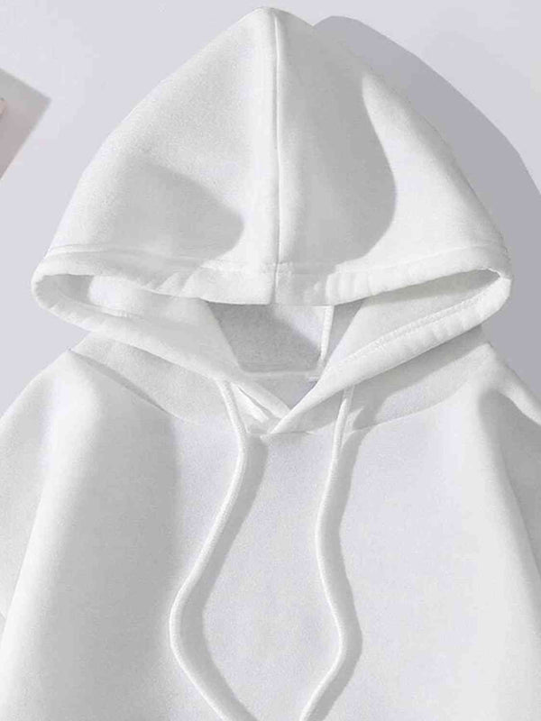 Graphic Drawstring Hoodie with Pocket - Absolute fashion 2020