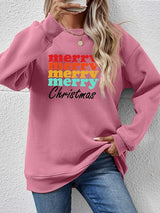 MERRY CHRISTMAS Graphic Long Sleeve Sweatshirt - Absolute fashion 2020