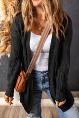 Cable-Knit Dropped Shoulder Cardigan - Absolute fashion 2020