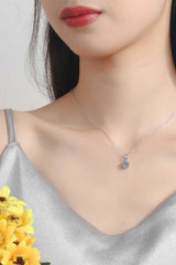 1 Carat Moissanite 925 Sterling Silver Necklace - Absolute fashion 2020