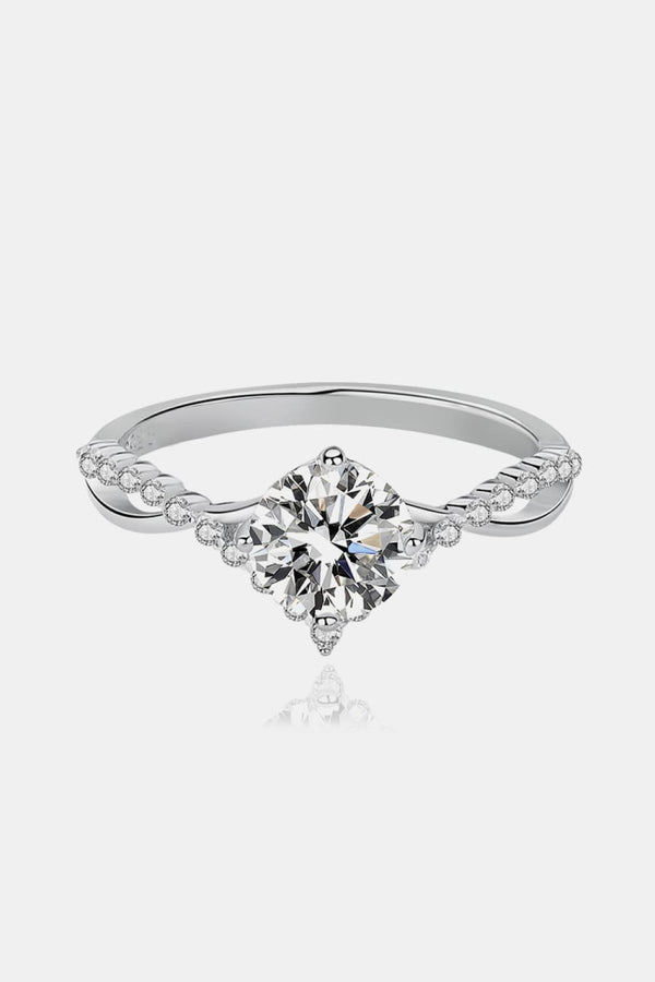 1 Carat Moissanite 925 Sterling Silver Ring - Absolute fashion 2020