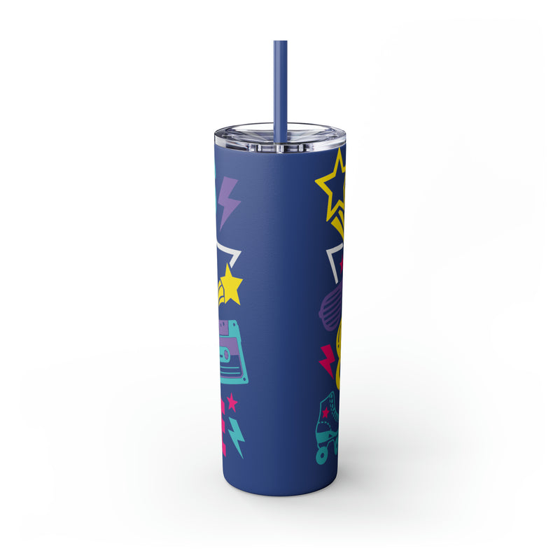 70's Baby 80's Made Me Skinny Tumbler with Straw, 20oz - Absolute fashion 2020