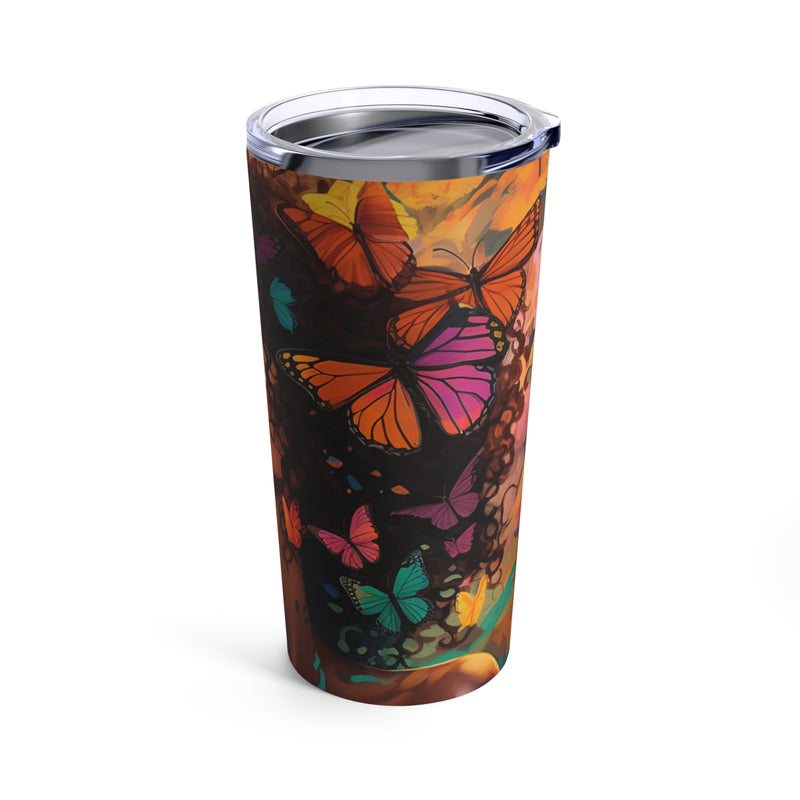 Crystal Chalice: The Beautiful Butterfly Woman Tumbler - Absolute fashion 2020
