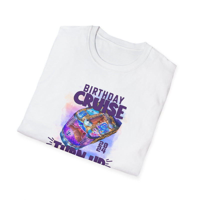 Antique Heliconia Birthday Cruise Turn-up T-Shirt