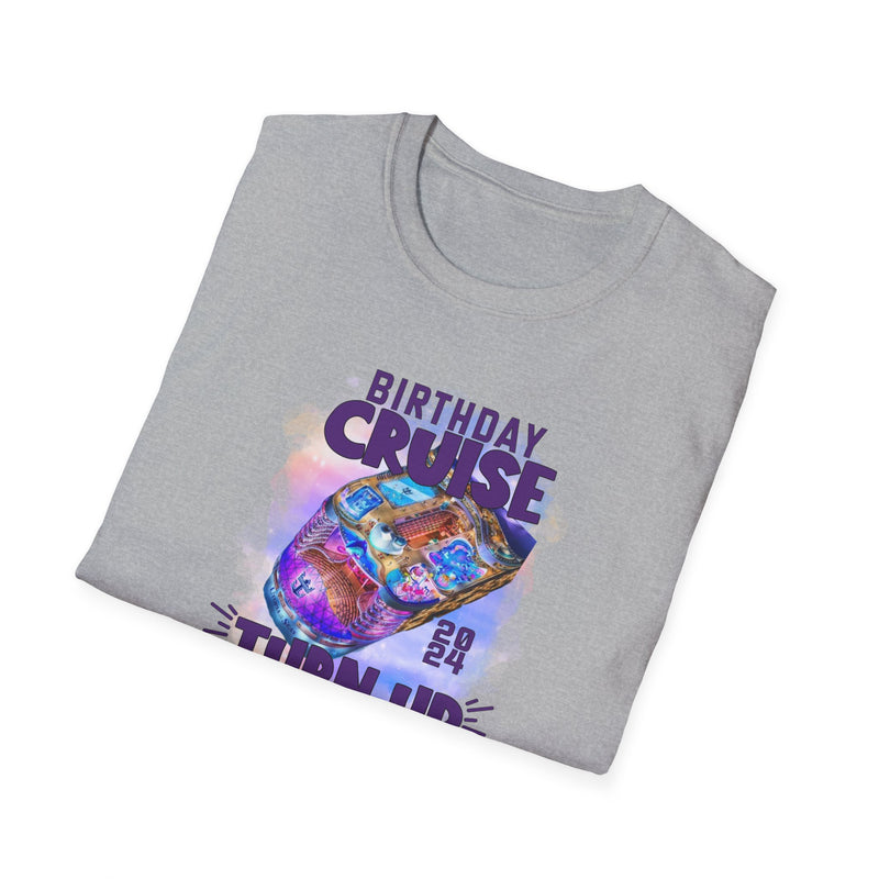 Antique Heliconia Birthday Cruise Turn-up T-Shirt