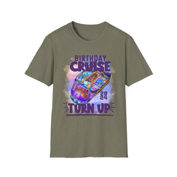 Antique Heliconia Birthday Cruise Turn-up T-Shirt