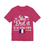 She Did It, So We're Doing Paris - Unisex Jersey Short Sleeve Tee