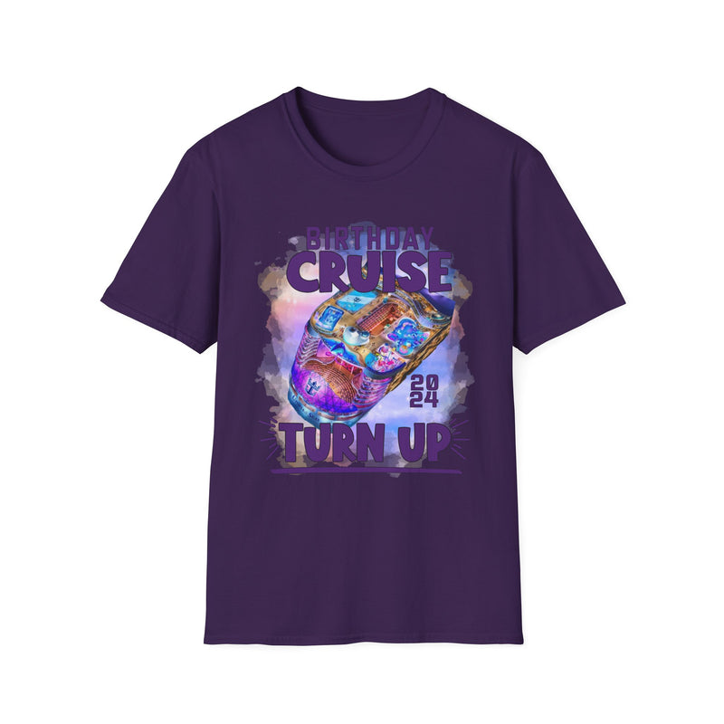 Antique Heliconia Birthday Cruise Turn-up T-Shirt