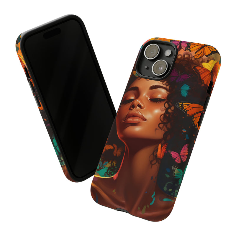 Winged Guardian: The Butterfly Woman's Durable Armor Cases