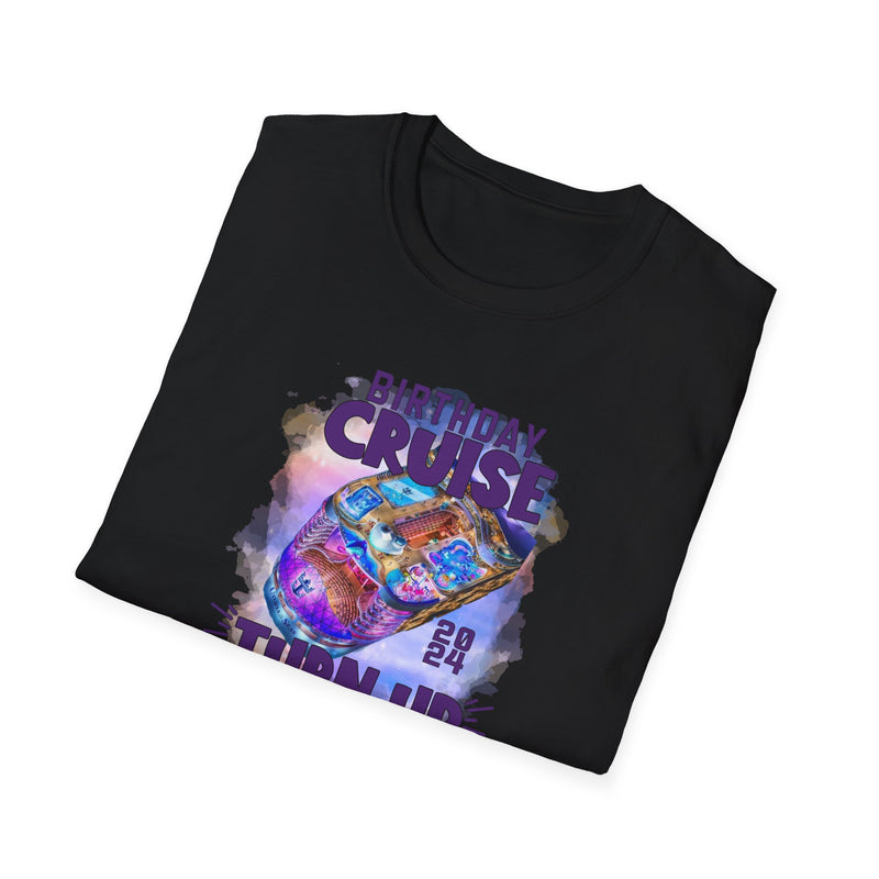 Antique Heliconia Birthday Cruise Turn-up T-Shirt
