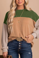 Color Block Dropped Shoulder T-Shirt - Absolute fashion 2020