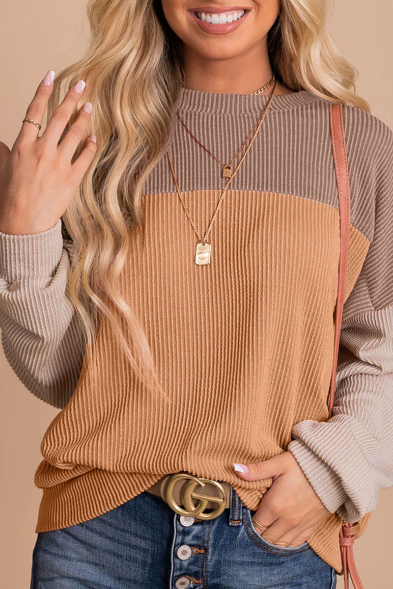 Color Block Dropped Shoulder T-Shirt - Absolute fashion 2020