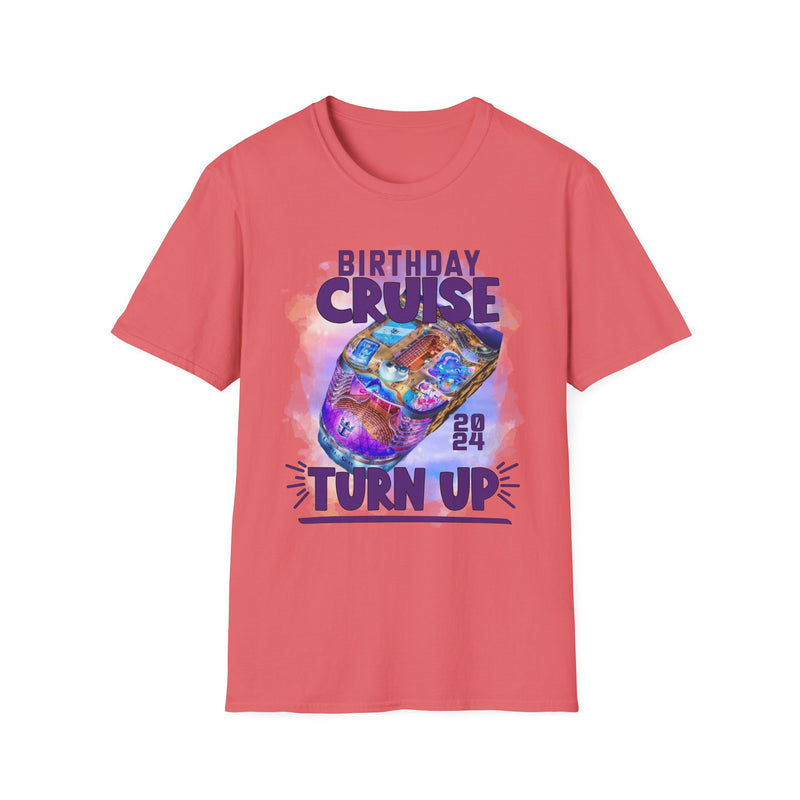 Antique Heliconia Birthday Cruise Turn-up T-Shirt