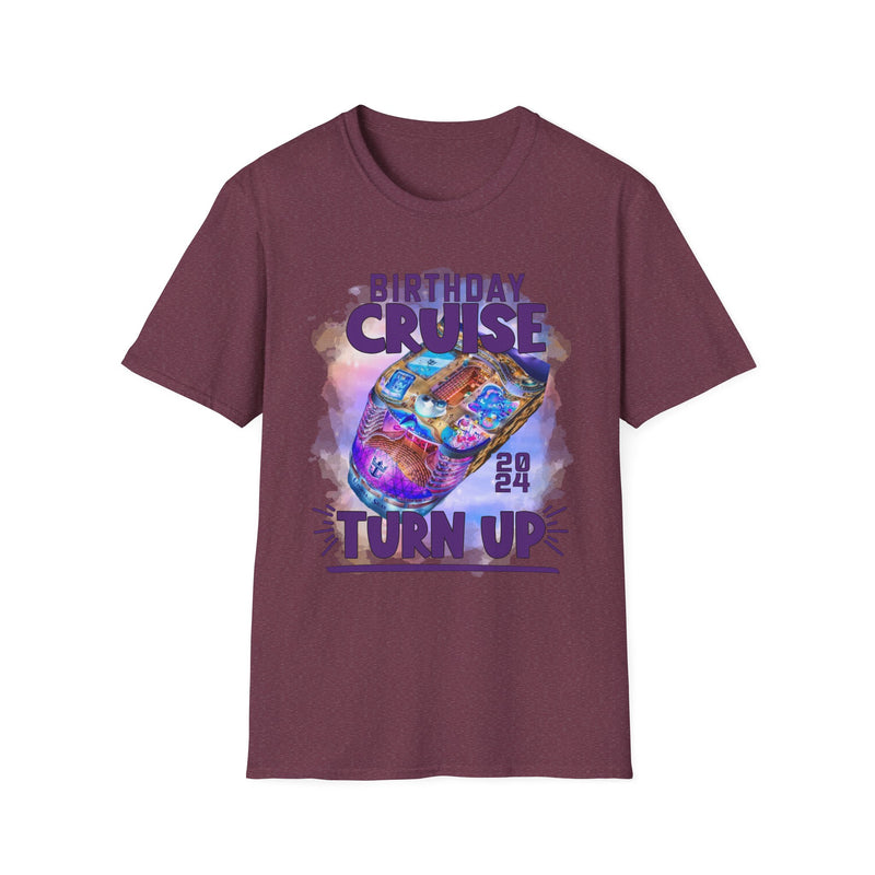 Antique Heliconia Birthday Cruise Turn-up T-Shirt