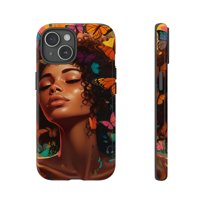 Winged Guardian: The Butterfly Woman's Durable Armor Cases