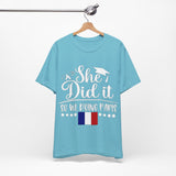 She Did It, So We're Doing Paris - Unisex Jersey Short Sleeve Tee