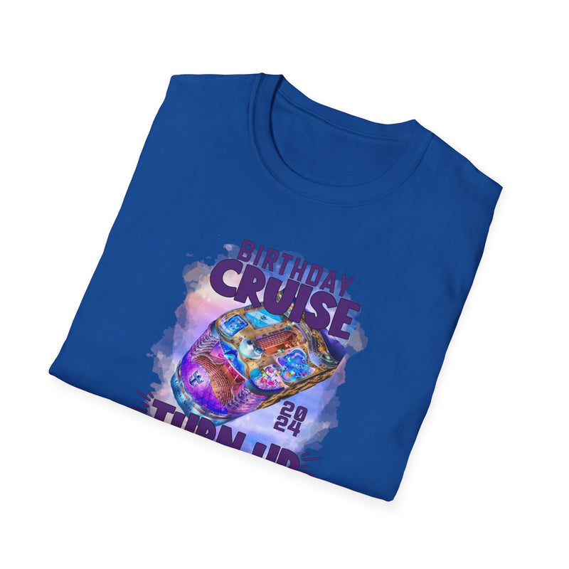 Antique Heliconia Birthday Cruise Turn-up T-Shirt