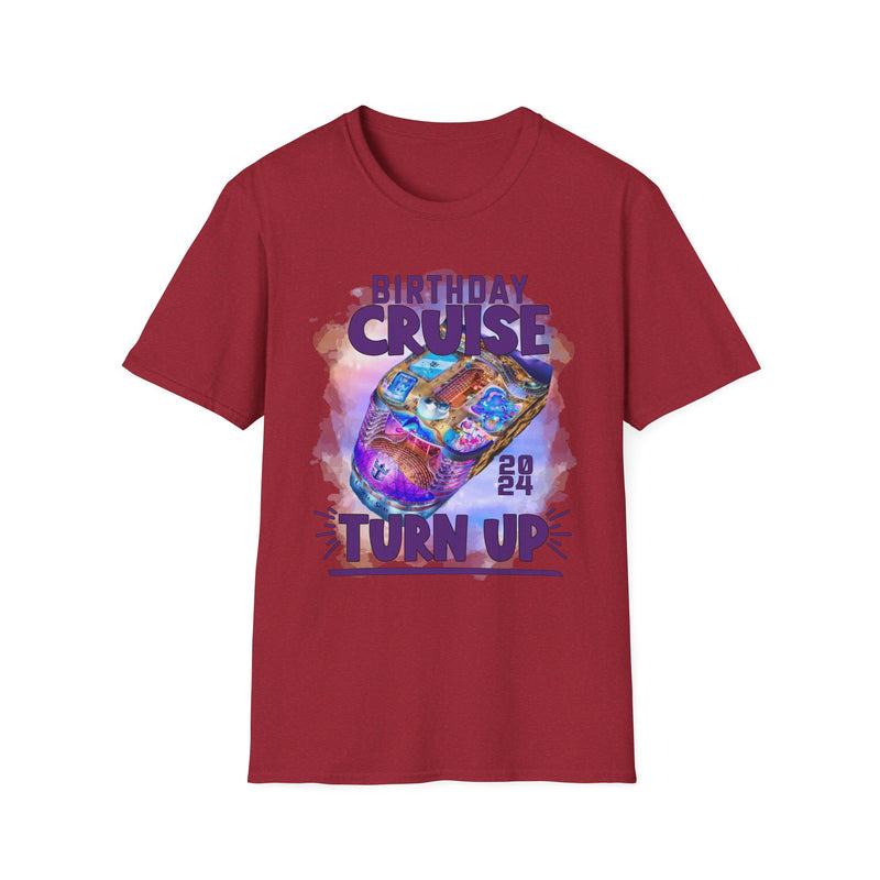Antique Heliconia Birthday Cruise Turn-up T-Shirt