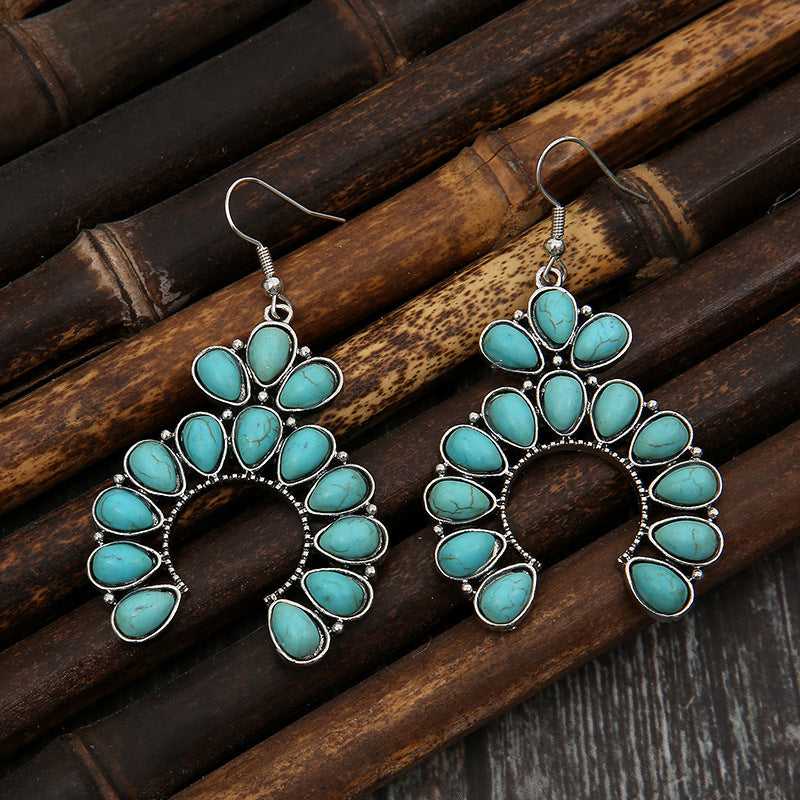 Artificial Turquoise Drop Earrings - Absolute fashion 2020