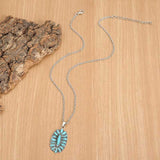 Artificial Turquoise Pendant Alloy Necklace - Absolute fashion 2020