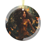 Beautiful Woman Glass Ornament - Absolute fashion 2020