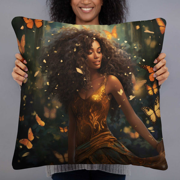 Beautiful Woman in Mystical Forest Pillow - Absolute fashion 2020