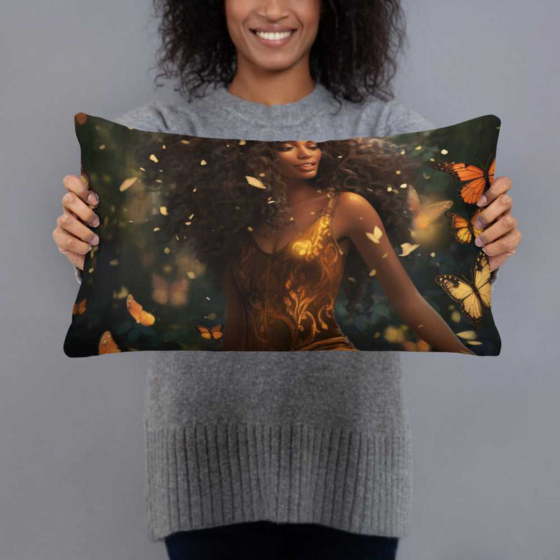 Beautiful Woman in Mystical Forest Pillow - Absolute fashion 2020