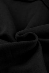 Black Flap Pocket Drawstring Hood Zip Up Jacket - Absolute fashion 2020