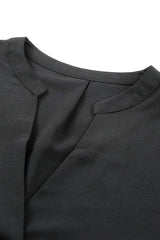 Black Ruffled Sleeve Shift Dress - Absolute fashion 2020