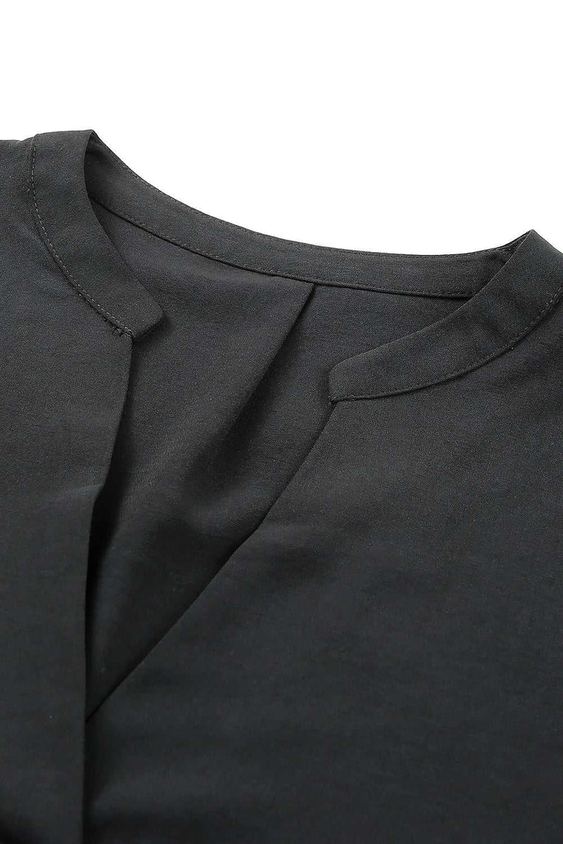 Black Ruffled Sleeve Shift Dress - Absolute fashion 2020