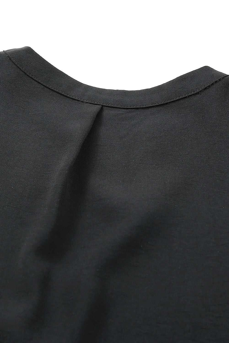 Black Ruffled Sleeve Shift Dress - Absolute fashion 2020