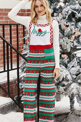 Christmas Knit Straight-Leg Overalls - Absolute fashion 2020