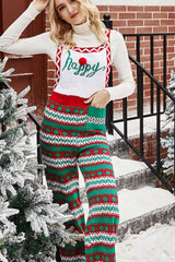 Christmas Knit Straight-Leg Overalls - Absolute fashion 2020