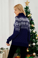 Christmas Snowflake Fair Isle Turtleneck Sweater - Absolute fashion 2020