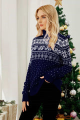 Christmas Snowflake Fair Isle Turtleneck Sweater - Absolute fashion 2020