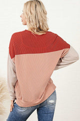 Color Block Dropped Shoulder T-Shirt - Absolute fashion 2020