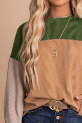 Color Block Dropped Shoulder T-Shirt - Absolute fashion 2020