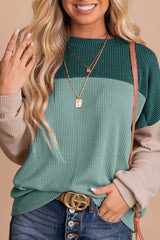 Color Block Dropped Shoulder T-Shirt - Absolute fashion 2020