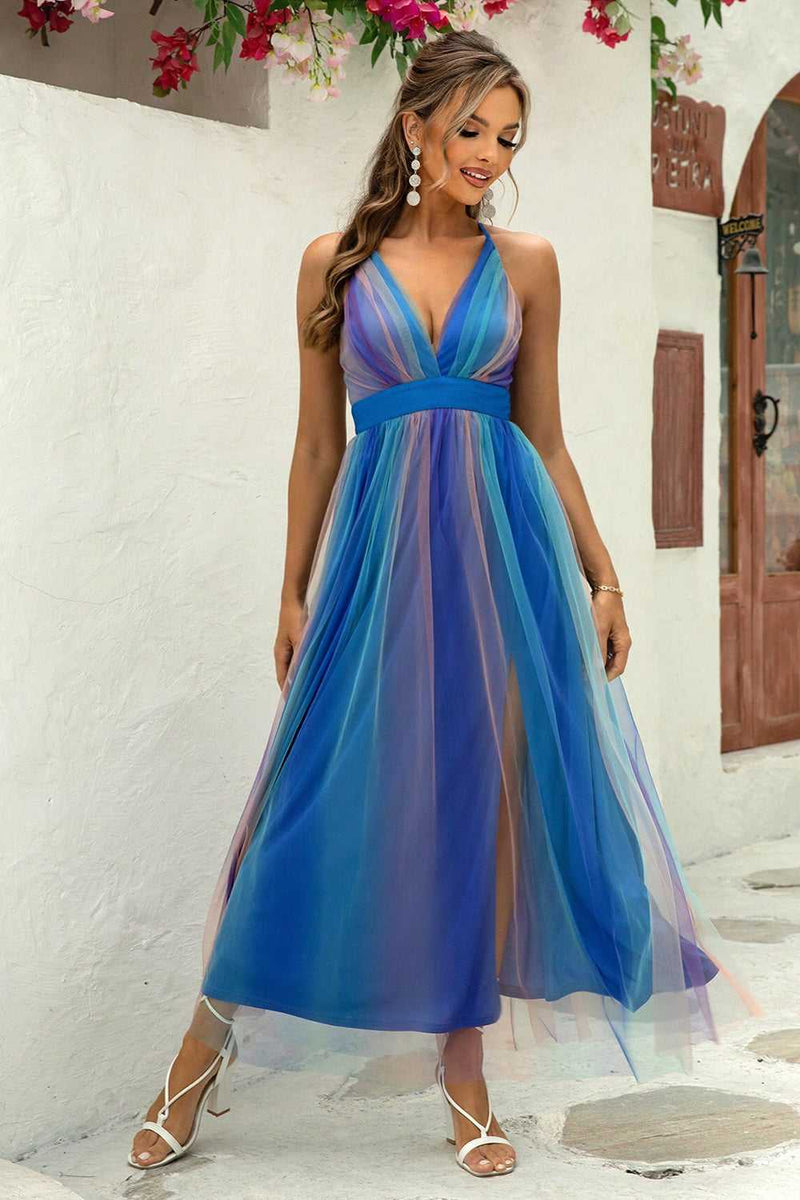 Crisscross Backless Mesh Dress - Absolute fashion 2020