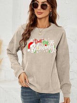 DON'T STOP BELIEVING Graphic Sweatshirt - Absolute fashion 2020