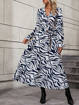 Flounce Sleeve Tie Waist Dress - Absolute fashion 2020