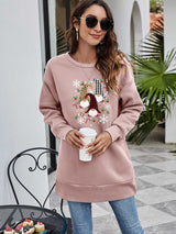 Graphic Round Neck Dropped Shoulder Sweatshirt - Absolute fashion 2020