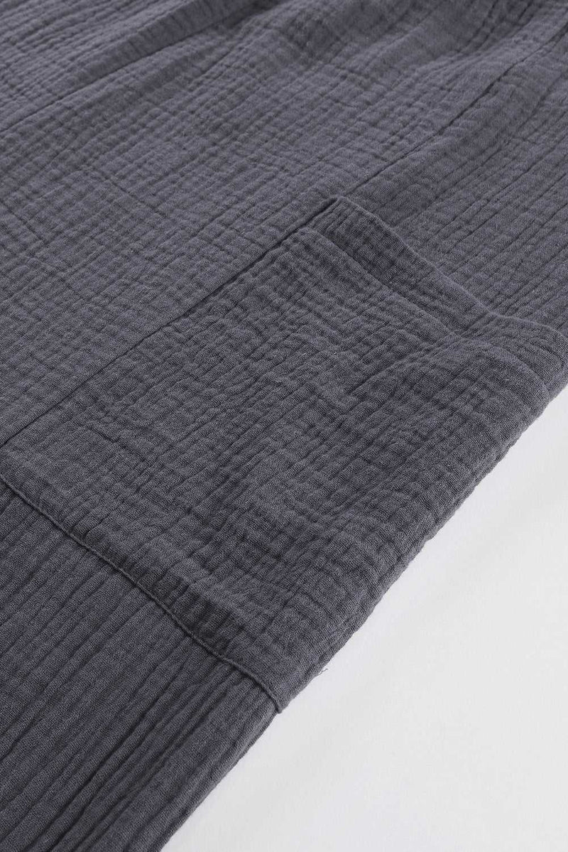 Gray Wide Leg Ruffle Jumpsuit - Absolute fashion 2020