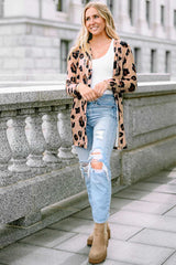 Leopard Printed Open Front Cardigan - Absolute fashion 2020