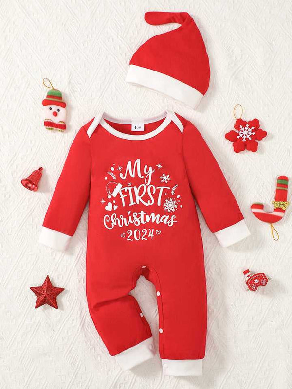 MY FIRST CHRISTMAS 2024 Graphic Jumpsuit