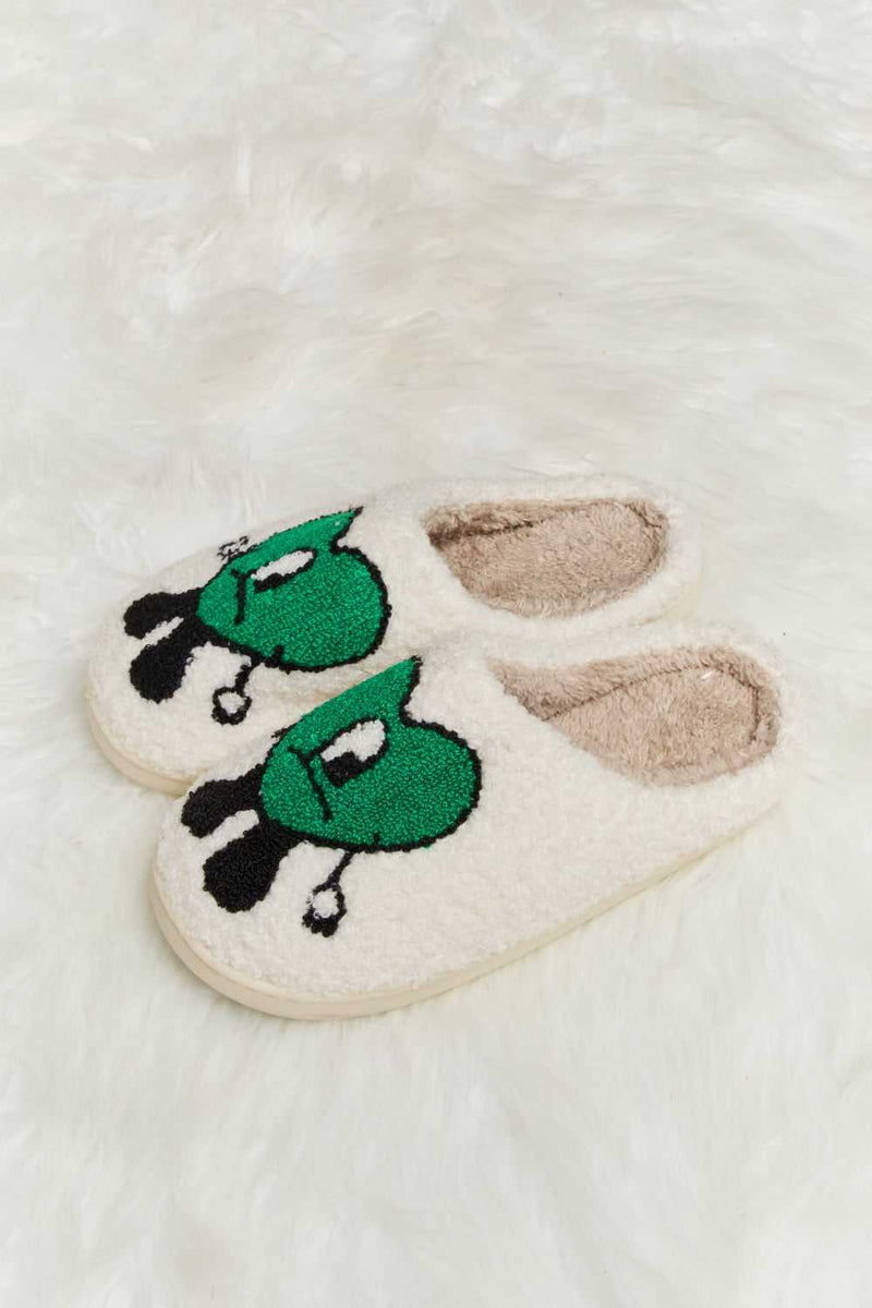 Melody Love Heart Print Plush Slippers - Absolute fashion 2020