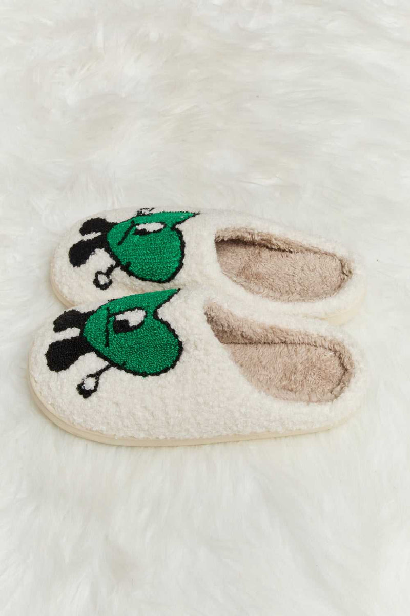 Melody Love Heart Print Plush Slippers - Absolute fashion 2020
