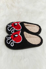 Melody Love Heart Print Plush Slippers - Absolute fashion 2020