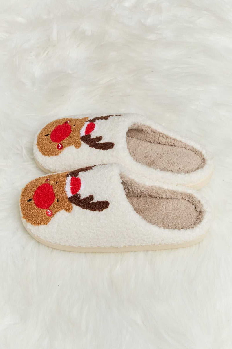 Melody Rudolph Print Plush Slide Slippers - Absolute fashion 2020